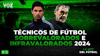 Técnicos de fútbol SOBREVALORADOS e INFRAVALORADOS 2024  Episodio 12 [upl. by Dasya]