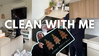 clean with me 🫧  quick tidy up new christmas decor  reset [upl. by Ramberg]