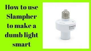 How to setup a Sonoff Slampher to make a dumb light smart [upl. by Retseh947]