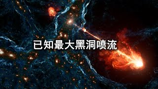 科学家发现已知最大黑洞喷流，直径长达2300万光年！ [upl. by Noland]