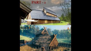 Valheim Base Build A Traditional Viking Mead Hall Part  1 [upl. by Garzon]