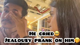 Jealousy Prank on him  He cried🥺  kanishkasss  prank vlog [upl. by Tergram]