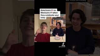 I reacted to Abelardo Campuzano’s Video  Americans vs Mexicans when they celebrate your birthday [upl. by Cassidy]