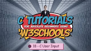 C User Input Scanf function  W3Schools C Programming [upl. by Nosemyaj]