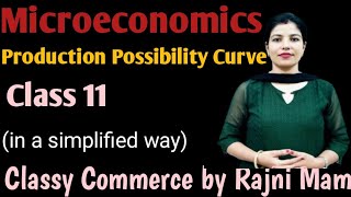 Production Possibility Curve Class 11 Microeconomics [upl. by Kori291]