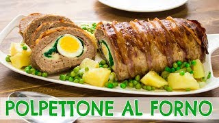 Polpettone Ripieno al Forno  Ricetta Secondo Facile  55Winston55 [upl. by Arammat987]