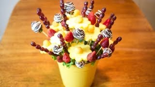 How to make Edible Fruit Bouquet Arrangements [upl. by Spanjian]