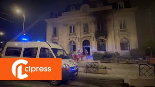 Émeutes  la mairie de lIle de SaintDenis incendiée 2829 juin 2023 ÎleSaintDenis France4K [upl. by Ransome]