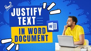 How to Justify Text in Word Document  Word Tutorial [upl. by Htrap]