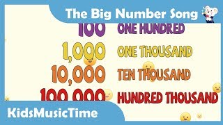 The Big Numbers Song  Learn to count from 1 to 1 trillion in English  montessori golden beads [upl. by Eylrahc195]