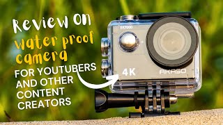 Review on AKASO EK7000 best Waterproof Camera For YouTubers and other content creators [upl. by Barhos]