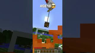 Testing my Friend by Falling for his Traps at different Ages shorts minecraft memes [upl. by Yodlem566]