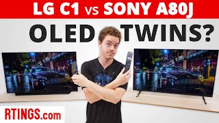 LG C1 vs Sony A80J – OLED Twins [upl. by Enilaf232]