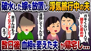 破水した嫁を放置して浮気旅行に行く夫「ガキ産まれるまで連絡するな！」→数日後、ある人物がクズ夫に衝撃の事実を伝えると…【2ch修羅場スレ・ゆっくり解説】 [upl. by Imelida]