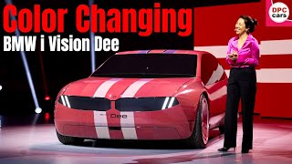 Color Changing BMW i Vision Dee Featuring E Ink Presentation at CES 2023 [upl. by Hansel699]