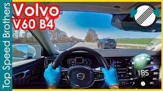 Volvo V60 B4 2021 AUTOBAHN POV TOP SPEED 🚀 [upl. by Ailin]