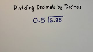 Dividing Decimals by Decimals  Basic Math Review MathTeacherGon [upl. by Cati]