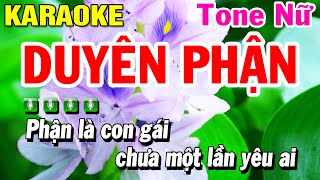 Duyên Phận Karaoke Tone Nữ  Beat Chuẩn Dễ Hát 2024  Beat Huỳnh Lê [upl. by Eluj602]