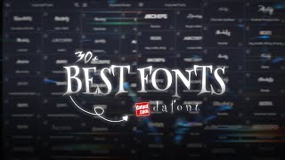 30 popular fonts for editing  fonts pack  dafont [upl. by Batory14]