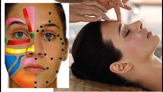 REFLEXOLOGIA FACIAL ASMR  Masaje Facial Relajante con Música  11 zonas reflejas [upl. by Dermot]