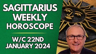 Sagittarius Horoscope Weekly Astrology from 22nd January 2024 [upl. by Aihset177]