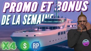 PROMO ET BONUS DE DINGUE SUR GTA ONLINE  ANNONCE DU CREW [upl. by Lyreb]