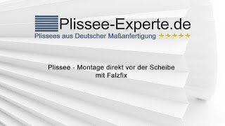 Plissee  Montage direkt vor der Scheibe mit Falzfix [upl. by Rayner965]