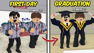 BrookHaven RP GRADUATION DAY with FilAndreYT  ROBLOX [upl. by Engud457]