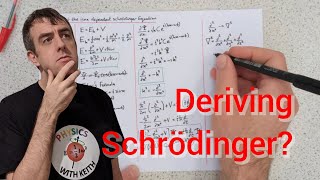 Deriving Schrodingers Equation using ALevel mathematics sort of [upl. by Mrots]