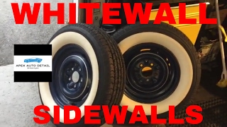 HOW TO CLEAN YOUR WHITEWALL SIDEWALLS FROM YELLOW TO BRIGHT WHITE [upl. by Lovich]