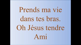 Prends ma vie dans tes bras Oh Jésus tendre Ami [upl. by Anirtep]