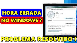 COMO RESOLVER PROBLEMA DE HORA ERRADA NO PC  PROBLEMA RESOLVIDO [upl. by Beth973]