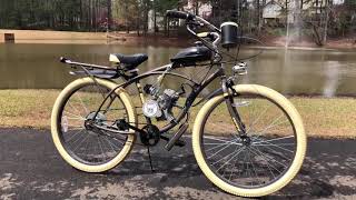 26” Huffy Deluxe Cruiser 80cc Motorized Bike [upl. by Candice]