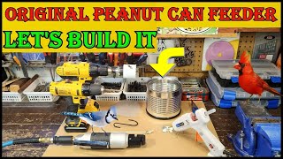 Winter Bird Feeder Build  Original Virginia Peanut Can Design [upl. by Kcirddet]