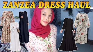 ZANZEA DRESS HAUL ʕ•́ᴥ•̀ʔっ  Natasya Najwa [upl. by Esac]