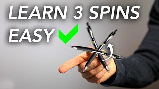 Learn How to Spin A Pen  In Only 5 Minutes  Cool Skill While Bored [upl. by Boiney]