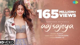 Aaj Sajeya  Official Music Video  Alaya F  Goldie Sohel  Latest Punjabi Songs 2021  Punit [upl. by Dronel890]