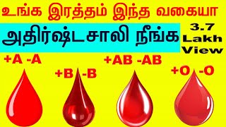 Blood Group Personality உங்கள் இரத்தம் இந்த வகையா அதிர்ஷ்டசாலி நீங்க  Indian astrology predictions [upl. by Hayotal945]