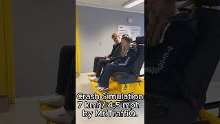 Crash Simulation 7 kmh 45 mph by MrTraffiQ For educational purposes only [upl. by Nalyac290]