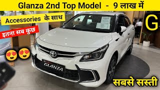 Toyota Glanza 2nd Top Model G With All Accessories Prices 😍 Glanza G Model Review amp Features ❤️ [upl. by Ragouzis]