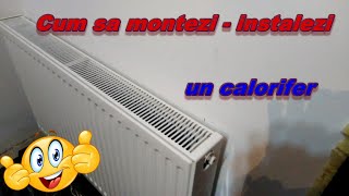 Montareinstalare calorifer radiatorRacordare calorifer teava PPR [upl. by Boehike]