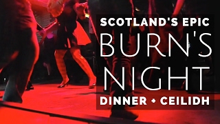 BURNS NIGHT in Scotland  CEILIDH  Burns Dinner [upl. by Ocirnor208]