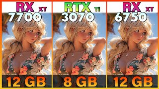 RX 7700 XT vs RTX 3070 Ti vs RX 6750 XT Tested in 10 Games  1080p vs 1440p [upl. by Hettie]