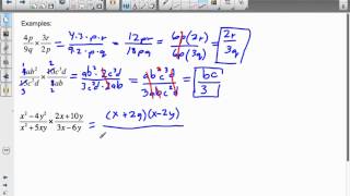 Multiplying and Dividing Algebraic Fractions [upl. by Gurney533]