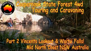 Part 2 Coopernook State Forest 4wd Touring and Caravan Adventure  Waitui falls  Vincents Lookout [upl. by Sayce]