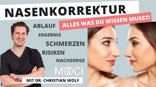 Nasenkorrektur  Ablauf Komplikationen und Mehr  Dr Christian Wolf [upl. by Dhar875]