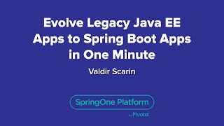 Evolve Legacy Java EE Apps to Spring Boot Apps in One Minute [upl. by Yerdna678]