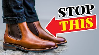 STOP Wearing Chelsea Boots Wrong Style YOUR Fall Footwear Correctly [upl. by Tedie637]