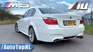 BMW M5 E60 V10  REVIEW on Autobahn by AutoTopNL [upl. by Aerdno986]