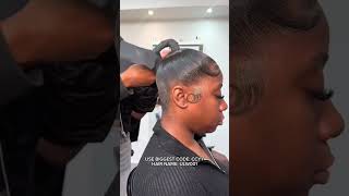 🌵Giving Bundles For Quick Weave Hairstyle High Ponytail Hair Tutorial [upl. by Geraint217]